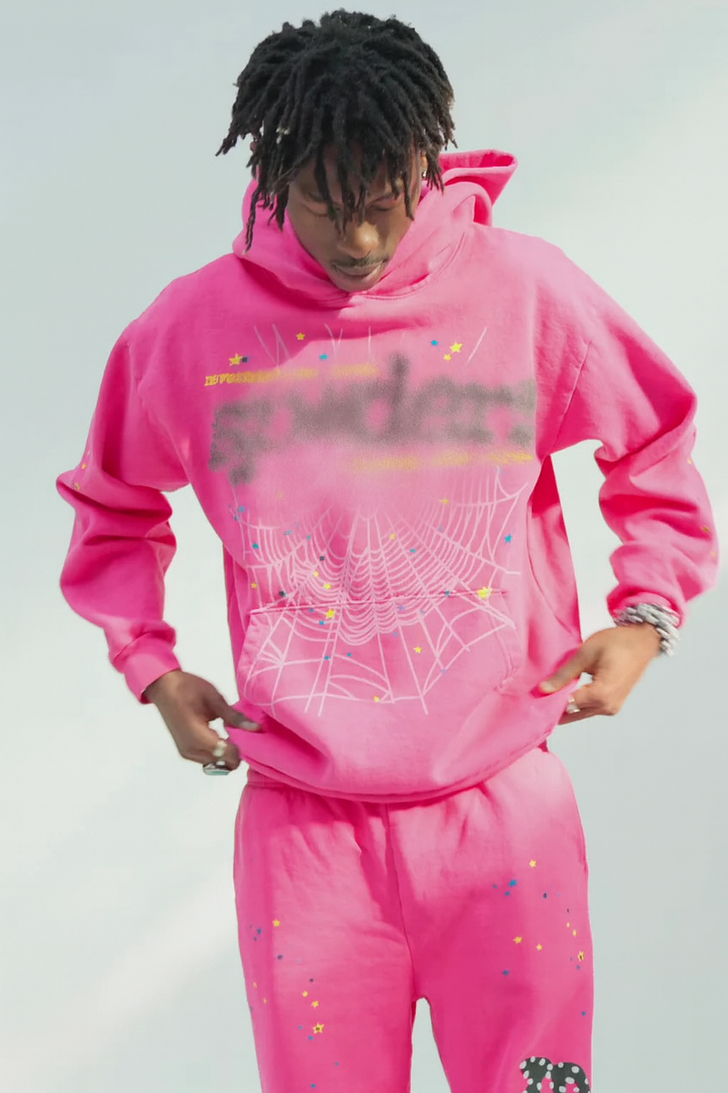 P*nk Web Graphic Hoodie (Oversized Streetwear V2)
