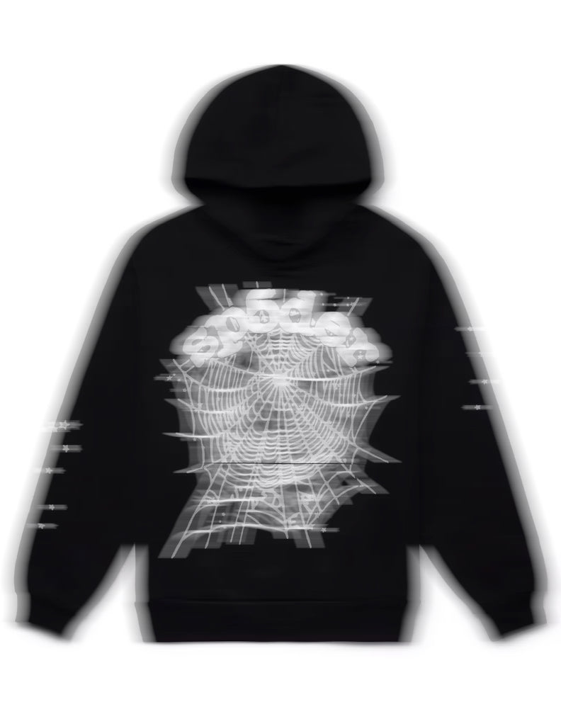 Premium Web Graphic Hoodie – (Black)