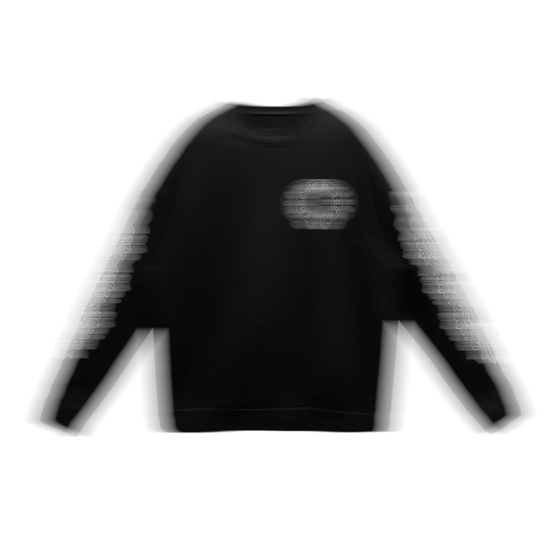 Gothic Horseshoe Sweater – Black/White