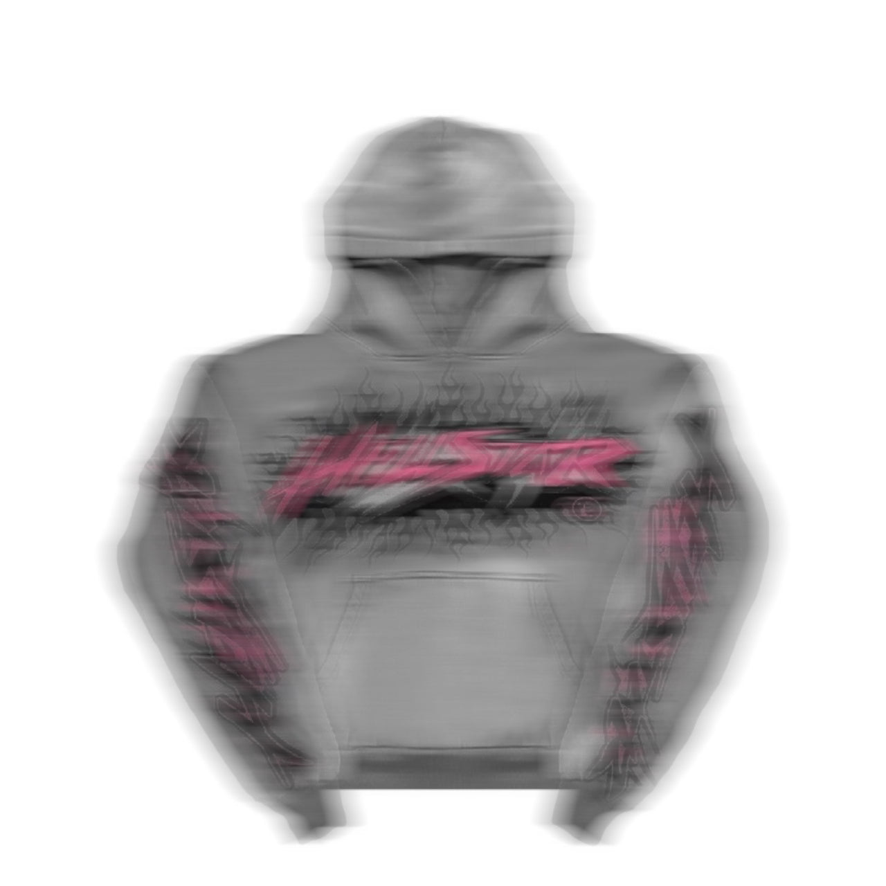 Grey Flame Graphic Hoodie-Premium Hoodie